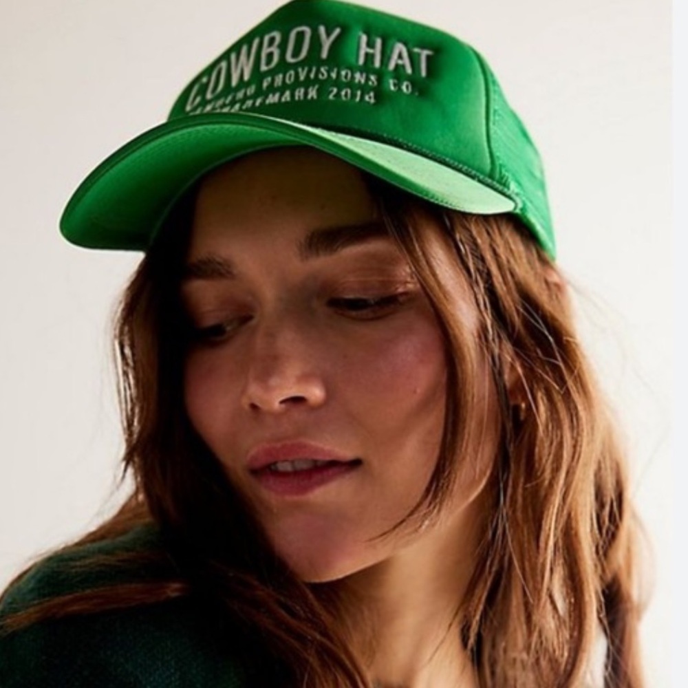 Free People X Sondero Hats Green Cowboy Baseball Cap - Picture 1 of 2